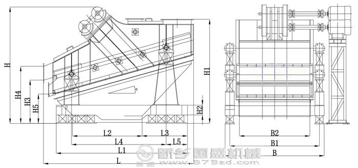 高效重型振動篩結構 高效重型振動篩結構
